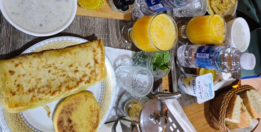 Petit Déjeuner maison - cafe restaurant bilbao ouarzazate